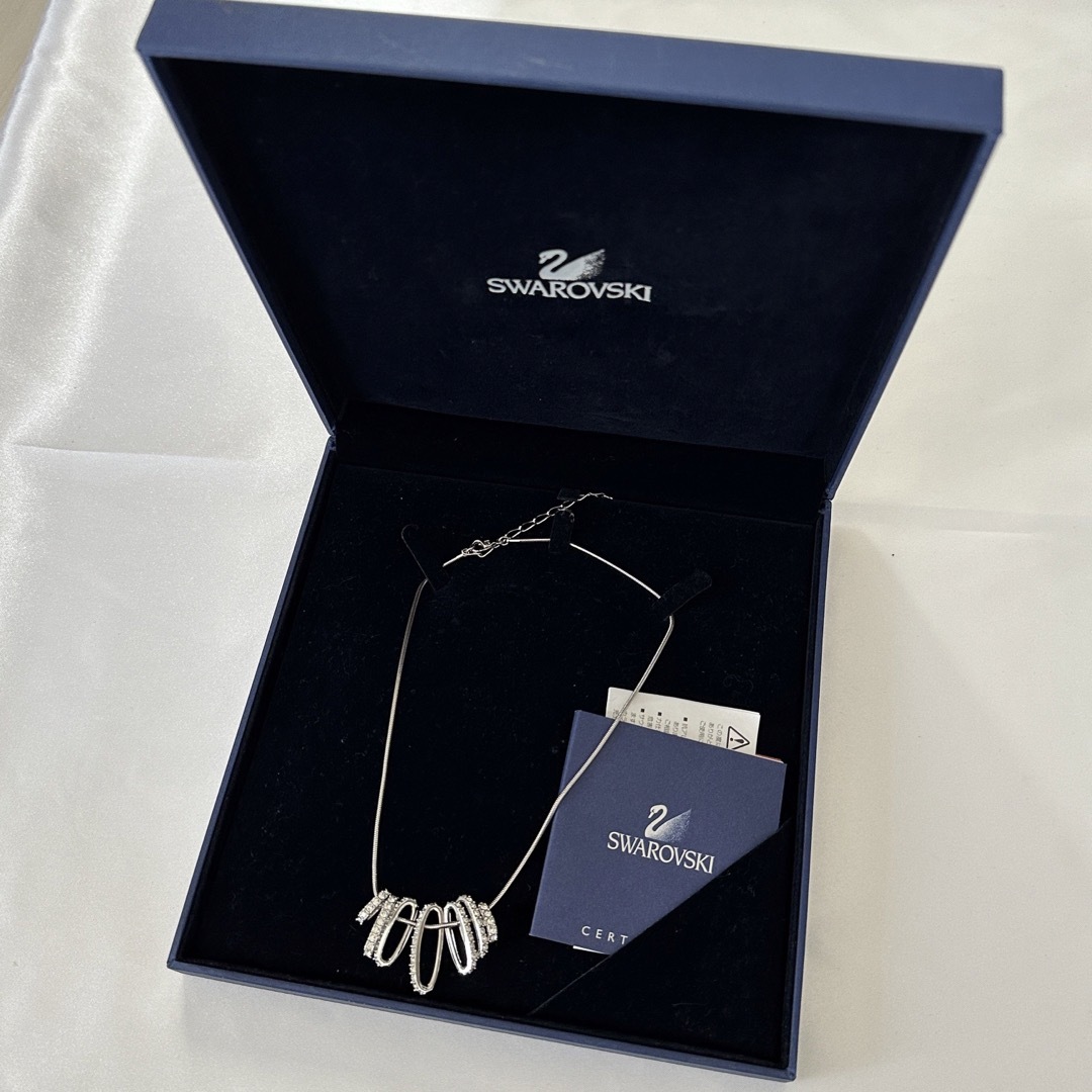 超美品】SWAROVSKI 7連 ペンダントトップ シルバーネックレス-wateer.sa