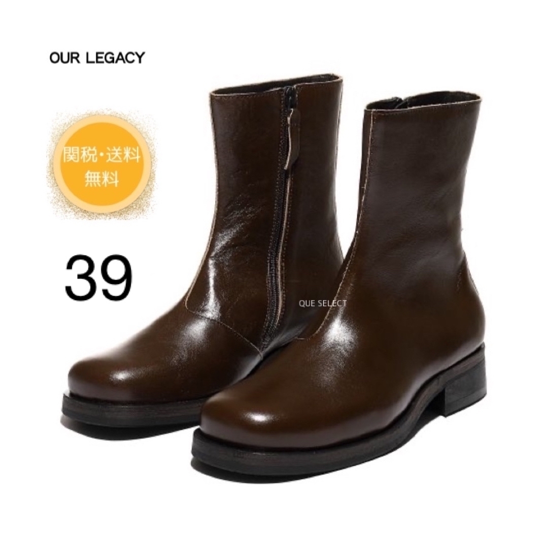 売り切りセール！　22AW OUR LEGACY LETHER BOOTS メンズの靴/シューズ(ブーツ)の商品写真