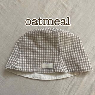 oatmeal ギンガムチェックリバーシブルバケハ(着画あり)(帽子)