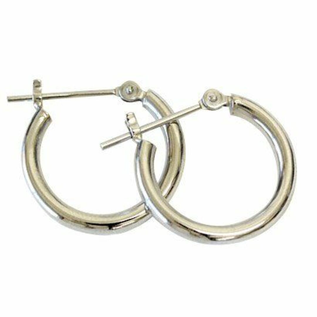 ジュエリーエクセレンテ】 プラチナ フープ ピアス 2.0mm×15mm Pt-