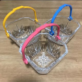昭和レトロ★ガラスのうつわ　　　　　　　　3個セット(食器)
