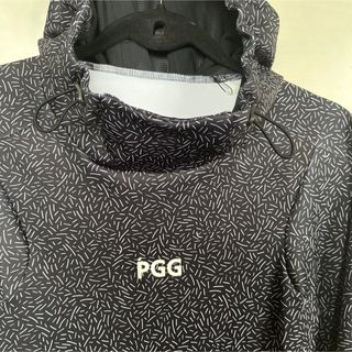 パーリーゲイツPGGダンボールニットカタカナ柄パーカーサイズ4