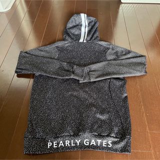 パーリーゲイツPGGダンボールニットカタカナ柄パーカーサイズ4