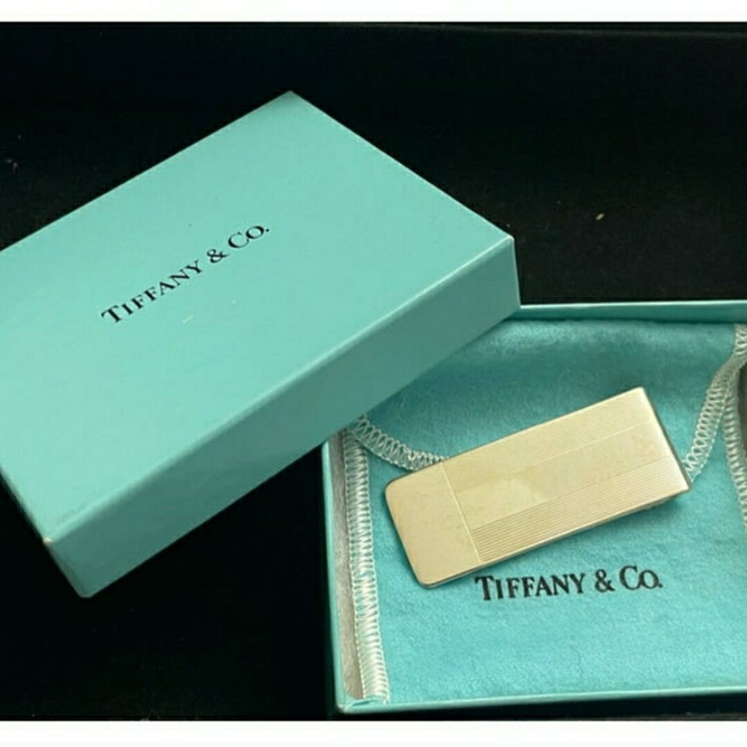 Tiffany & Co.(ティファニー)のティファニー　ヴィンテージ マネークリップ Tモチーフ シルバー925 メンズのファッション小物(マネークリップ)の商品写真