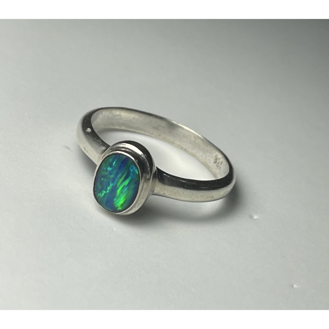 宝石リングギフトシルバー指輪 ジュエリーオパールリング誕生石大人気