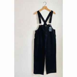 FUMIKA UCHIDA / フミカウチダ | ナイロン ポリエステル プリーツ 切替 ストレッチ サスペンダー パンツ サロペット | M | BLACK | レディース