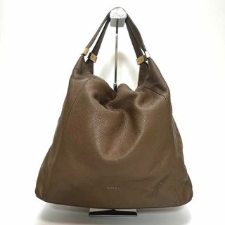 フルラ(Furla)の【美品】 FURLA ワンショルダー ショルダーバッグ ブラウン ベージュ(トートバッグ)