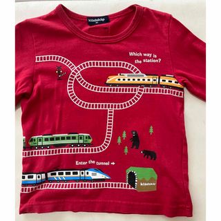 クレードスコープ(kladskap)のクレードスコープ　電車　長袖カットソー(Tシャツ/カットソー)