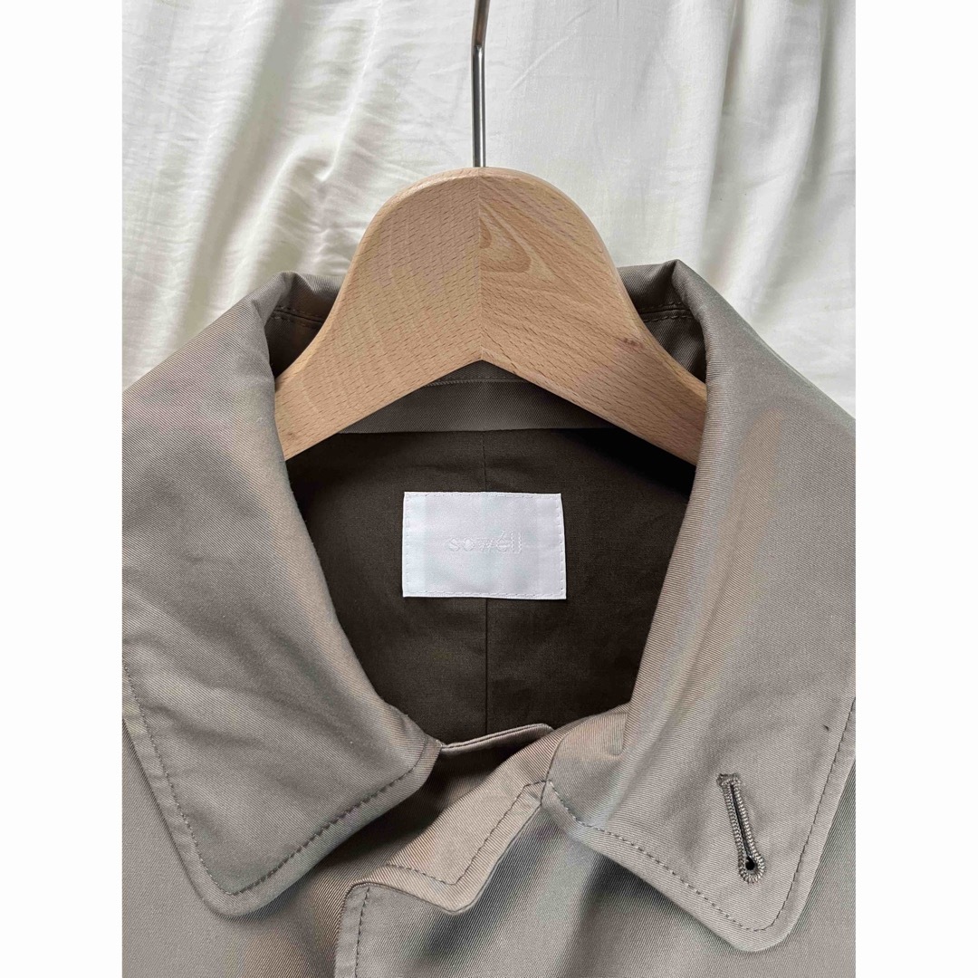 AURALEE(オーラリー)のcotton gabardine oversized half coat メンズのジャケット/アウター(ステンカラーコート)の商品写真