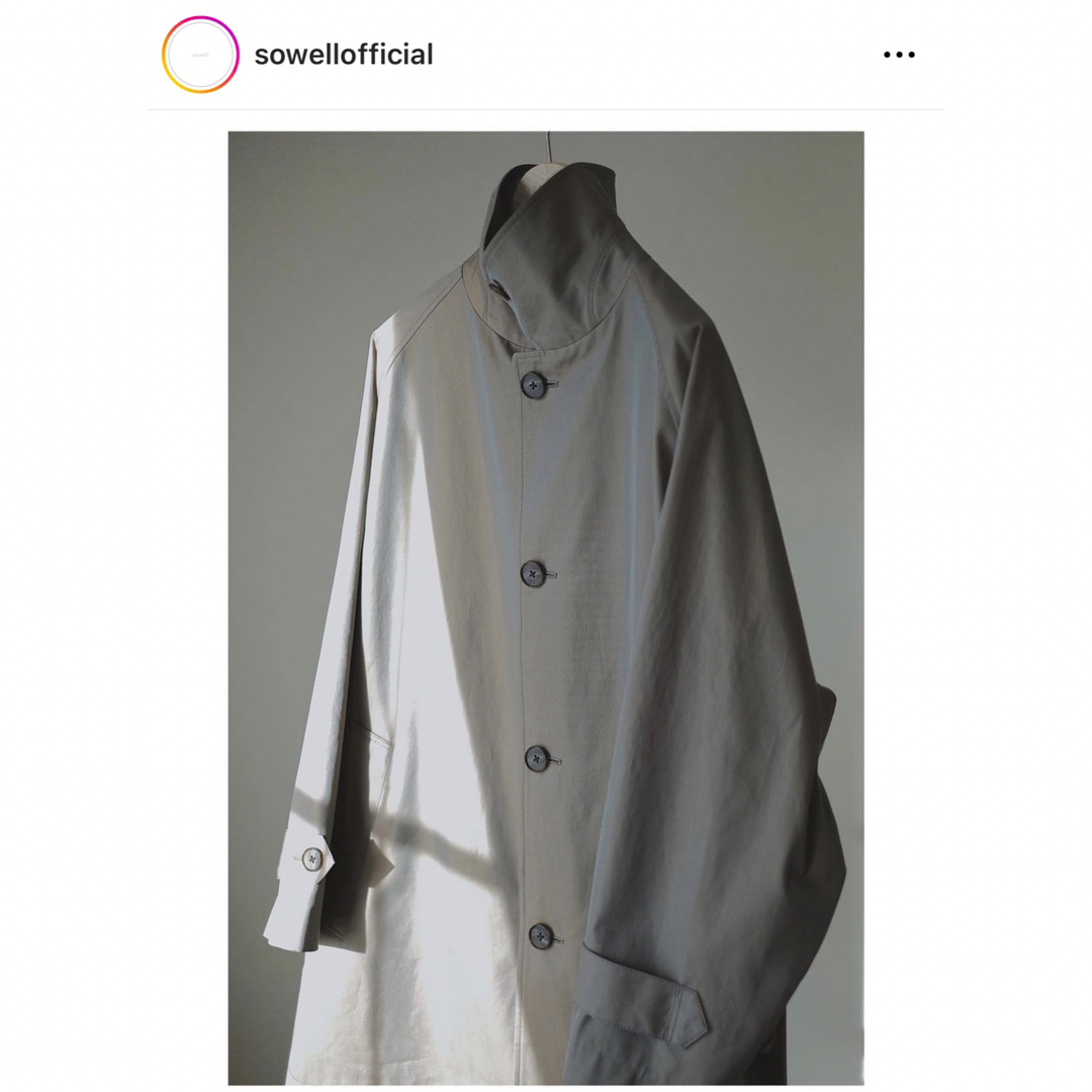 AURALEE(オーラリー)のcotton gabardine oversized half coat メンズのジャケット/アウター(ステンカラーコート)の商品写真