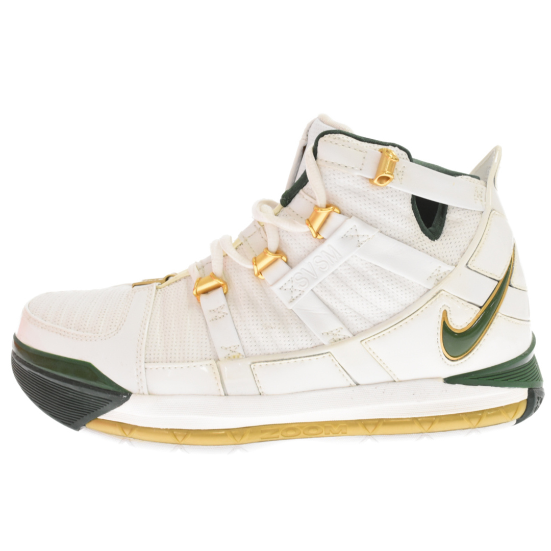 NIKE ナイキ ZOOM LEBRON 3 ズーム レブロン 3 ハイカットスニーカー グリーン/ホワイト US9 AO2434-102 |  フリマアプリ ラクマ