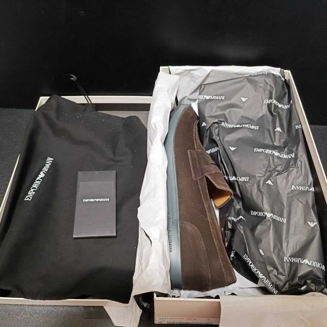 エンポリオアルマーニ(EMPORIO ARMANI)本革ローファー UK8