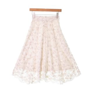 ジルスチュアート(JILLSTUART)のJILLSTUART ロング・マキシ丈スカート S 白(レース) 【古着】【中古】(ロングスカート)