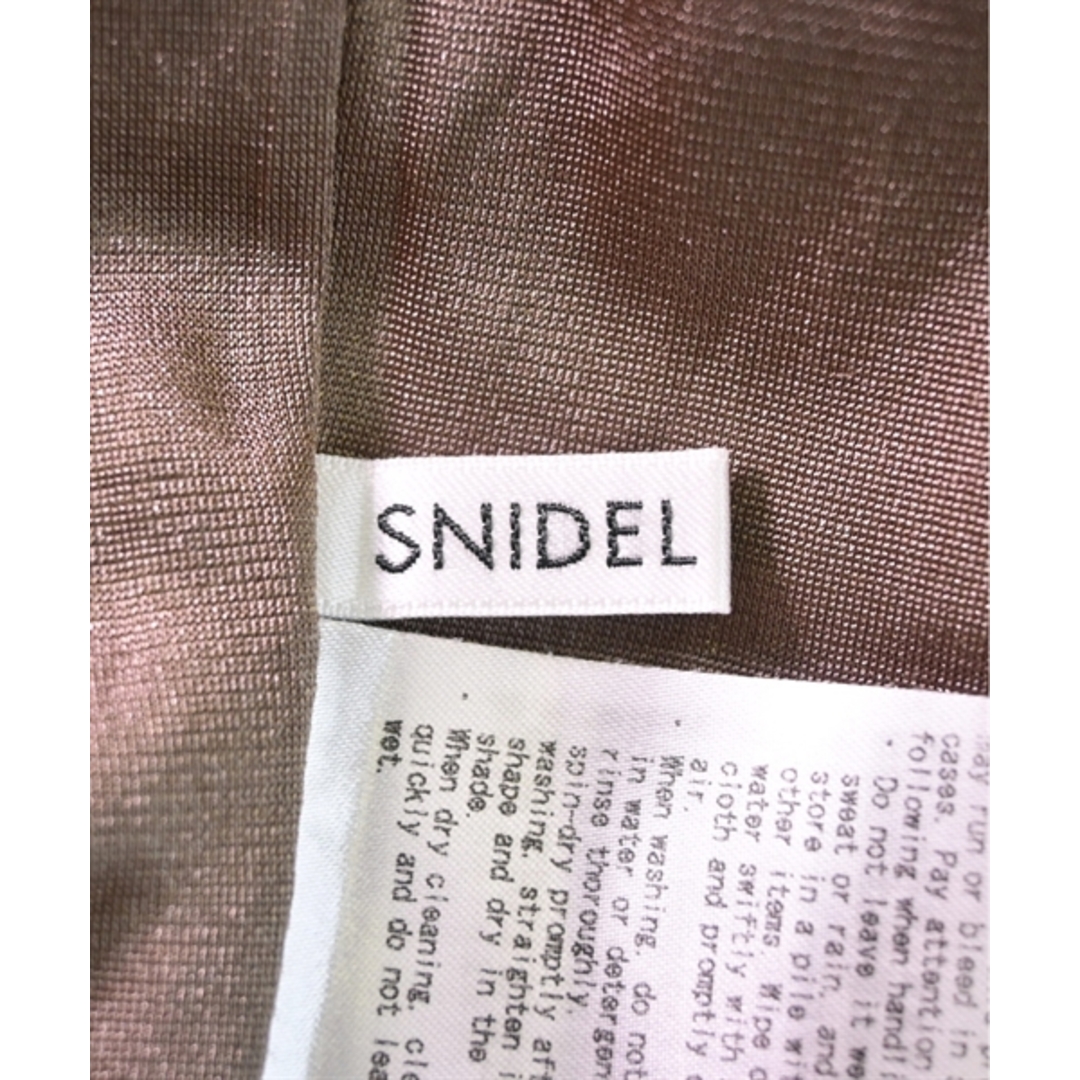 SNIDEL(スナイデル)のSNIDEL スナイデル ワンピース 0(S位) 茶x黒xカーキ等(チェック) 【古着】【中古】 レディースのワンピース(ひざ丈ワンピース)の商品写真