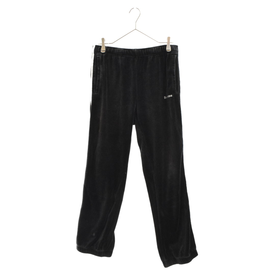 SUPREME シュプリーム 22AW Studded Velour Track Pant サイドスタースタッズ付きベロアトラックパンツ ブラック