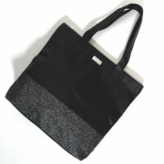 ジミーチュウ(JIMMY CHOO)の【美品】 JIMMY CHOO レザー トートバッグ ブラック ラメ加工(トートバッグ)