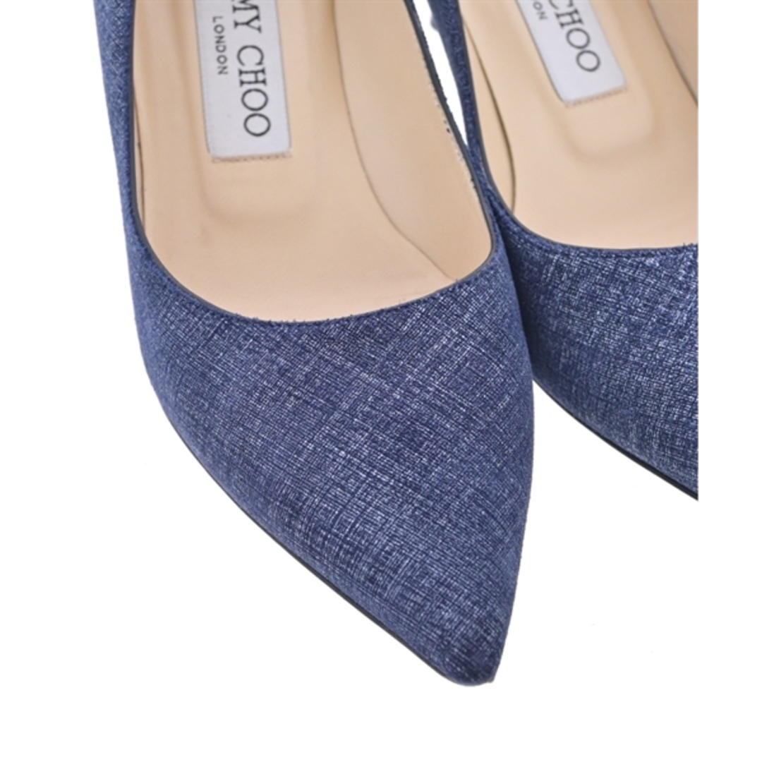 JIMMY CHOO - JIMMY CHOO パンプス EU34 1/2(21cm位) 青系(デニム