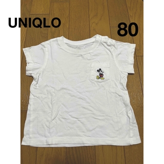 ユニクロ(UNIQLO)のUNIQLO Tシャツ　ミッキー　80(Ｔシャツ)