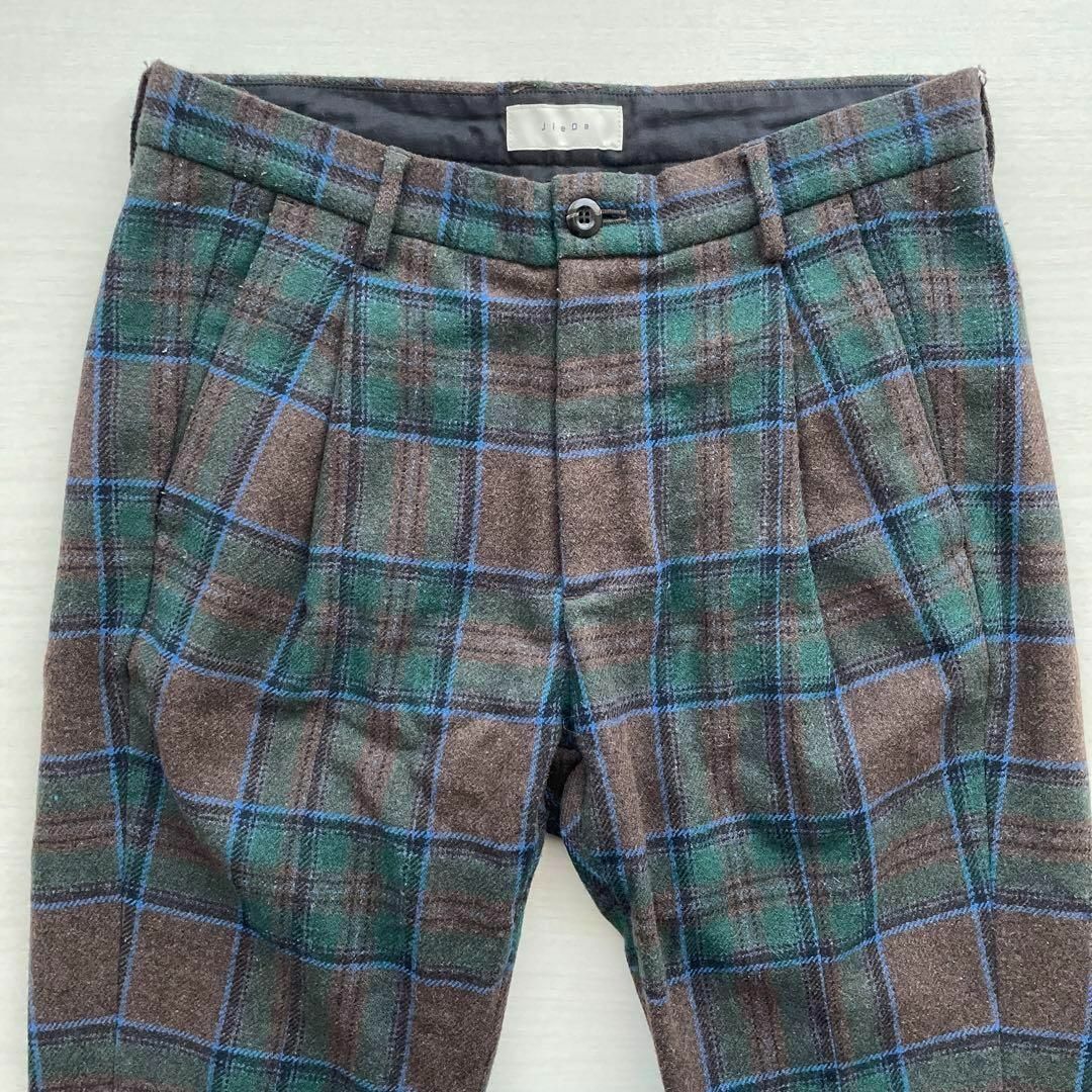 JieDa ジエダ PLAID TUCK PANTS プレイド 9-