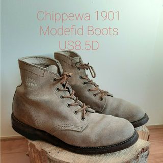 チペワ(CHIPPEWA)のChippewa 1901 ワックスドラフアウト　一点物ハンドリメイク　米国製(ブーツ)