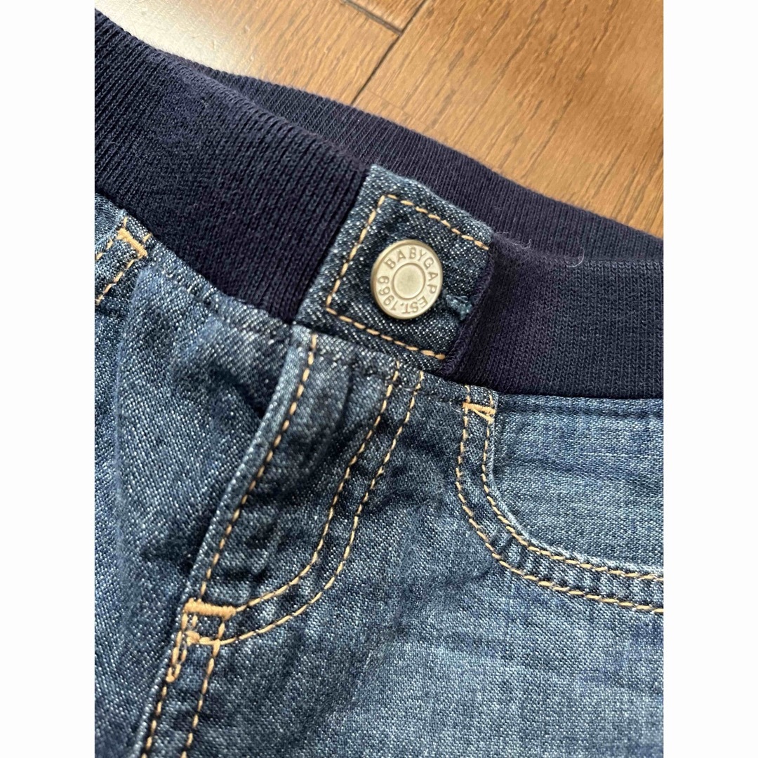 GAP(ギャップ)のギャップ　デニム　パンツ　70  裏起毛 キッズ/ベビー/マタニティのベビー服(~85cm)(パンツ)の商品写真