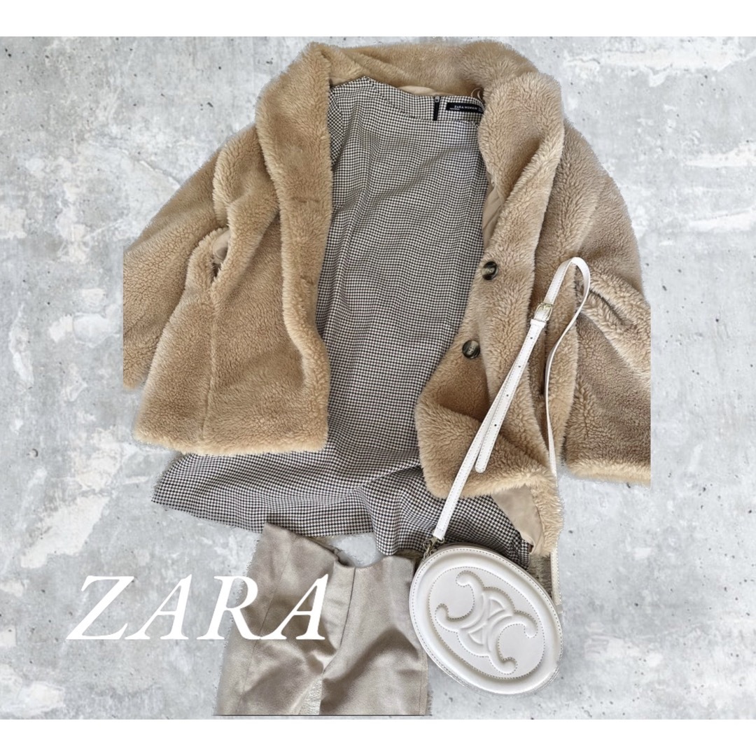 ZARA テディコート　ハーフ丈 6