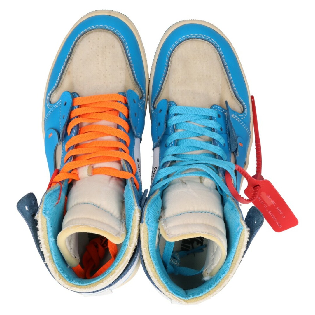 NIKE - NIKE ナイキ ×OFF-WHITE AIR JORDAN 1 POWDER BLUE UNC×オフ
