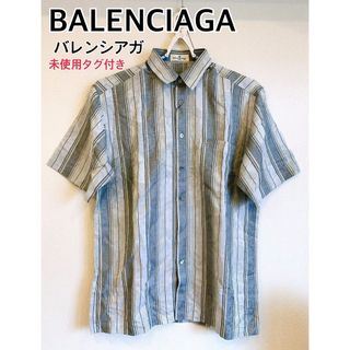 Balenciaga - 新品未使用 BALENCIAGA バレンシアガ 斜めロゴ シャツ