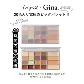 アングリッド(Ungrid)の2021Summer付録Gina×Ungrid 20色入り究極のビックパレット(アイシャドウ)