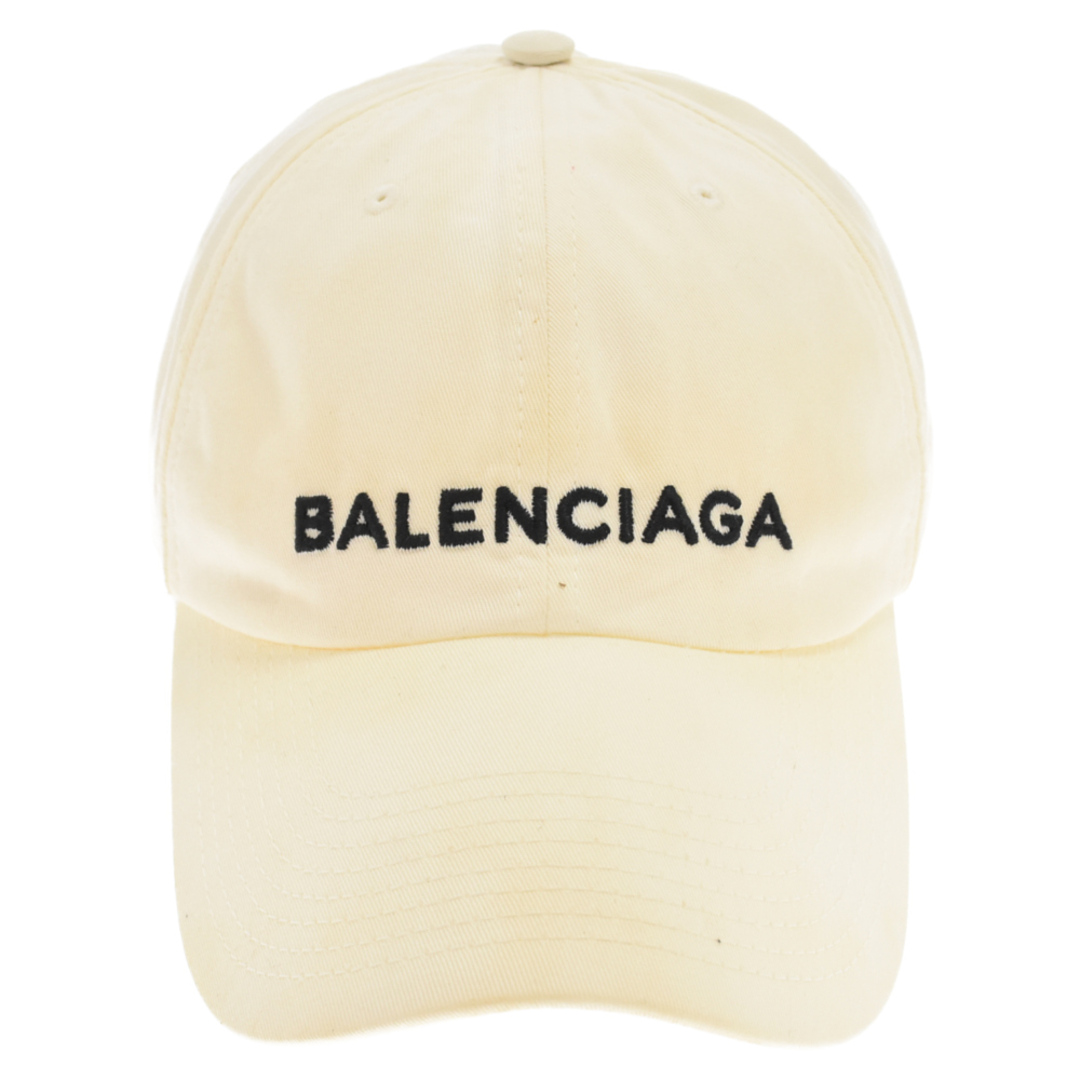 BALENCIAGA バレンシアガ ロゴ刺繍 キャップ 帽子 ホワイト