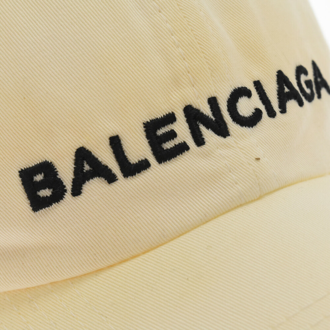 BALENCIAGA バレンシアガ ロゴ刺繍 キャップ 帽子 ホワイト