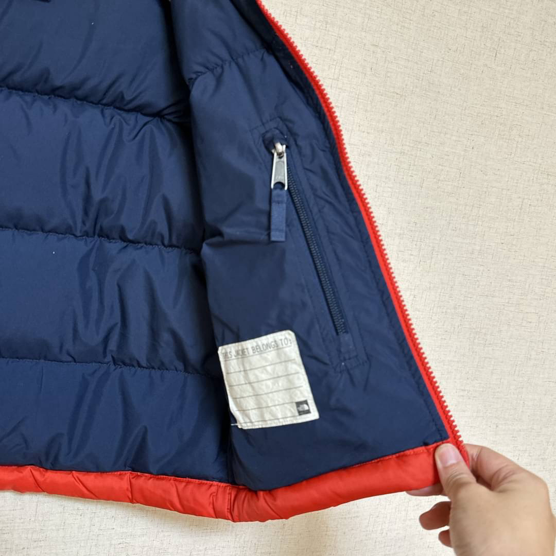 THE NORTH FACE(ザノースフェイス)のノースフェイス　ヌプシジャケット  キッズ110 550フィル  キッズ/ベビー/マタニティのキッズ服女の子用(90cm~)(ジャケット/上着)の商品写真