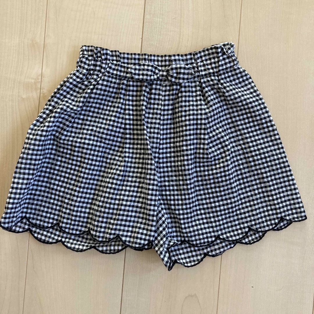 キュロット　120 ギンガムチェック キッズ/ベビー/マタニティのキッズ服女の子用(90cm~)(パンツ/スパッツ)の商品写真