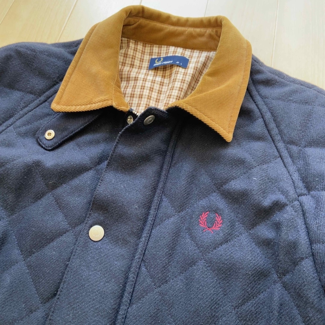 FRED PERRY リバーシブルキルティングジャケット　サイズXL