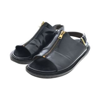 マルニ(Marni)のMARNI マルニ サンダル -(23cm位) 黒 【古着】【中古】(サンダル)