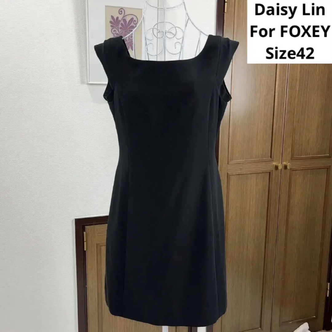 FOXEY(フォクシー)のフォクシーワンピースDaisy Lin FOXEYワンピース　ブラック　42 レディースのワンピース(ひざ丈ワンピース)の商品写真