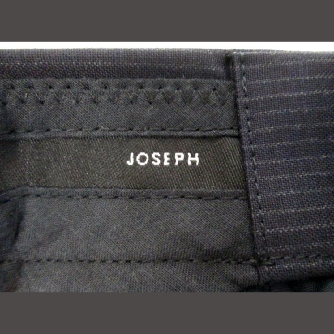 JOSEPH(ジョゼフ)のジョセフ JOSEPH パンツ ピンストライプ センタープレス ウール 36 黒 レディースのパンツ(その他)の商品写真