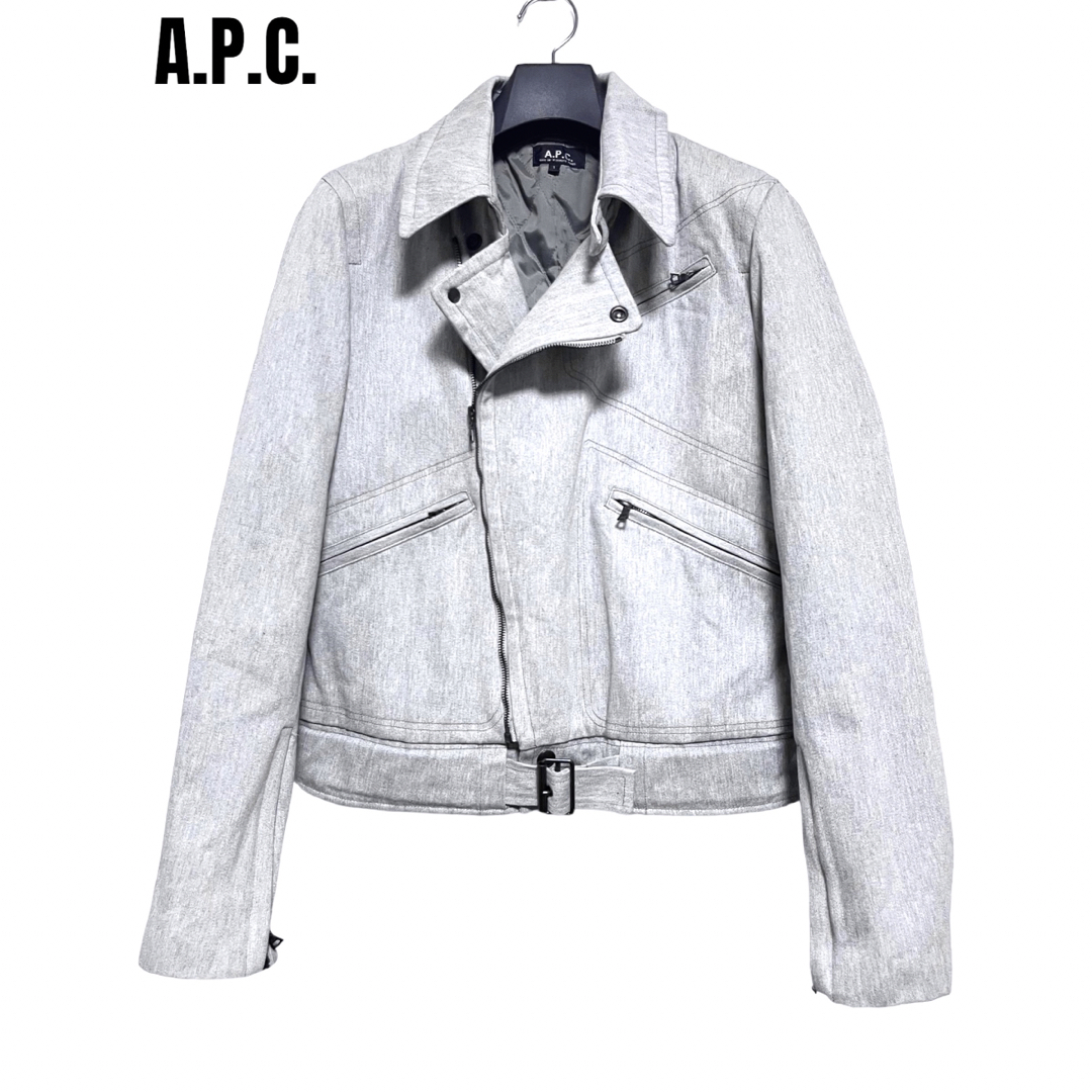 匿名発送　美品　A.P.C. アーペーセー　ダブルライダースジャケット　サイズ1