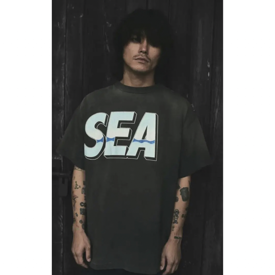 SEA Rhine Stone S/S T shirt / Black M Tシャツ/カットソー半袖