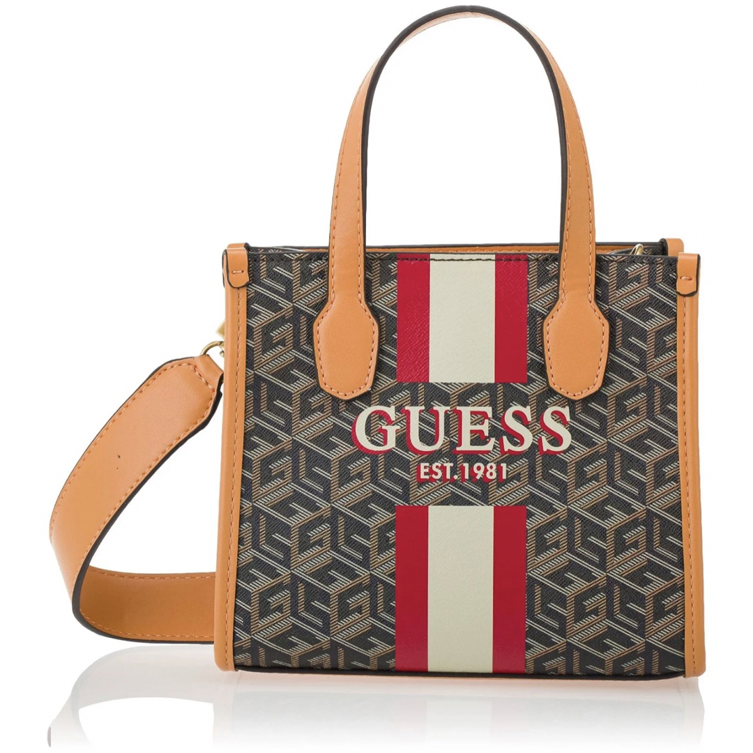 【新品未使用品】GUESS ミニバッグ 2way オレンジ