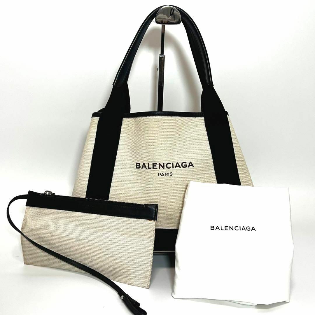 KeiのコレクションBALENCIAGA ネイビーカバス S キャンバス×レザー 339933