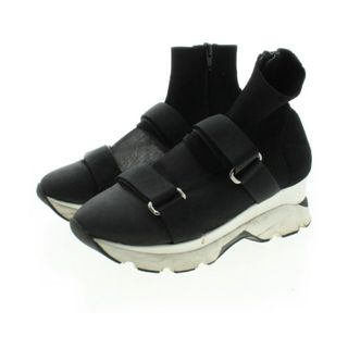 SNIDEL スナイデル サンダル -(23cm位) 黒x白 【古着】【中古】