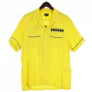 ショット(schott)のショット ボーリングシャツ 半袖 刺繍 3185002 イエロー M(シャツ)