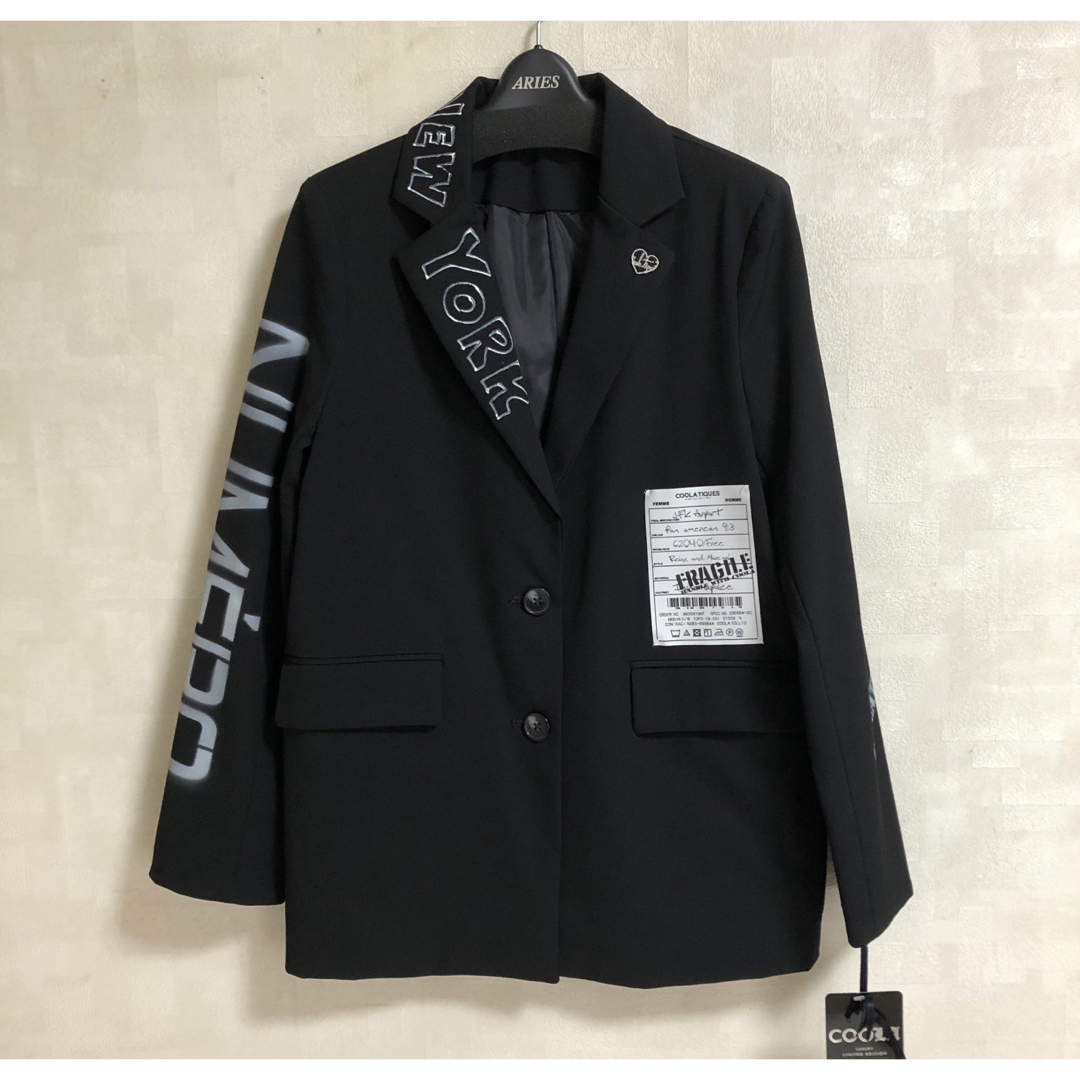 タグ付き未使用美品✨COOLA Paint Tailored Jacketブラック