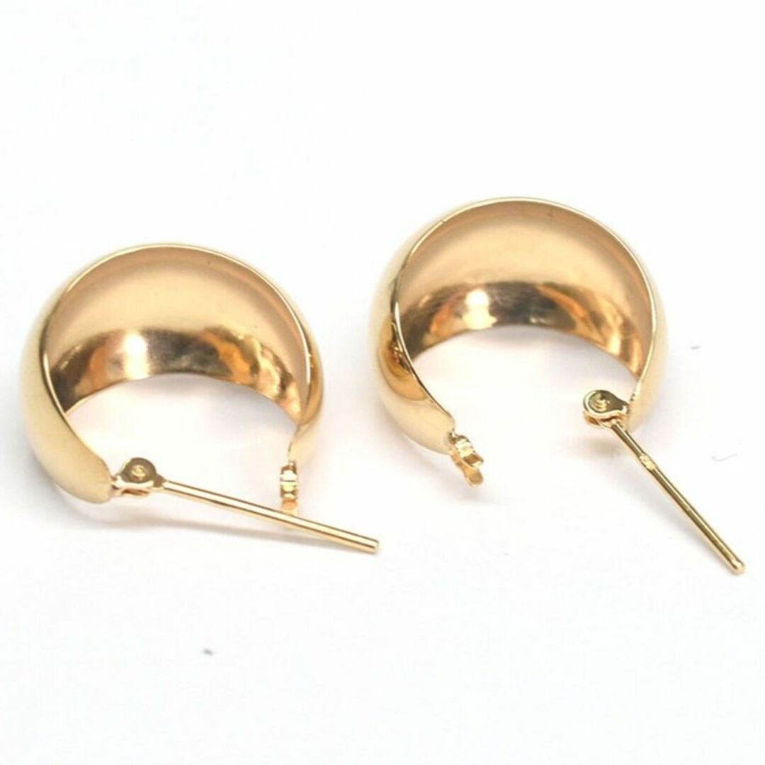 【新品】18金/k18/月甲2022/イエローゴールド/フープピアス