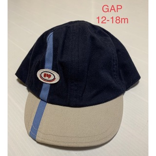 ギャップ(GAP)のGAP 12-18m 80サイズ 帽子 キャップ　gapロゴワッペン ライン(帽子)