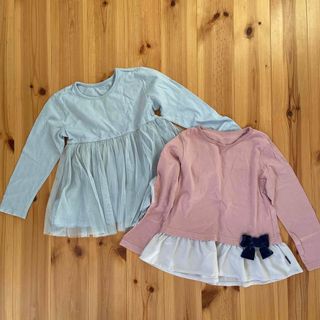 ベルメゾン(ベルメゾン)の【美品】120♡2着セット♡ベルメゾンGITA♡長袖カットソー♡(Tシャツ/カットソー)