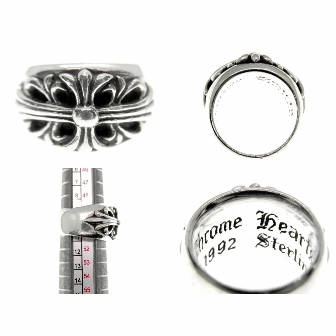 CHROME HEARTS クロムハーツ FLRL CRS/フローラルクロス シルバーリング 19.5号