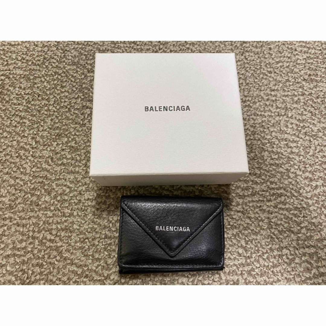 BALENCIAGA  ペーパーウォレット　BLACK