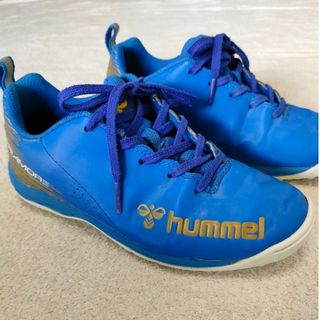 ヒュンメル(hummel)のサッカーシューズ 22.5cm ヒュンメル hummel 青(シューズ)